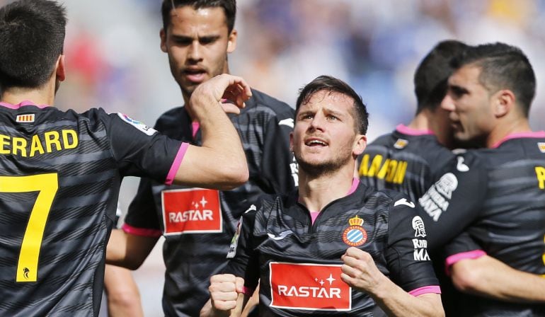 Pablo Piatti celebra su gol en La Rosaleda