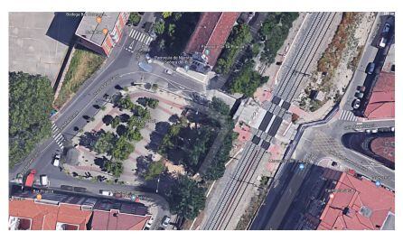 Vista cenital de la antigua plaza de Rafael Cano