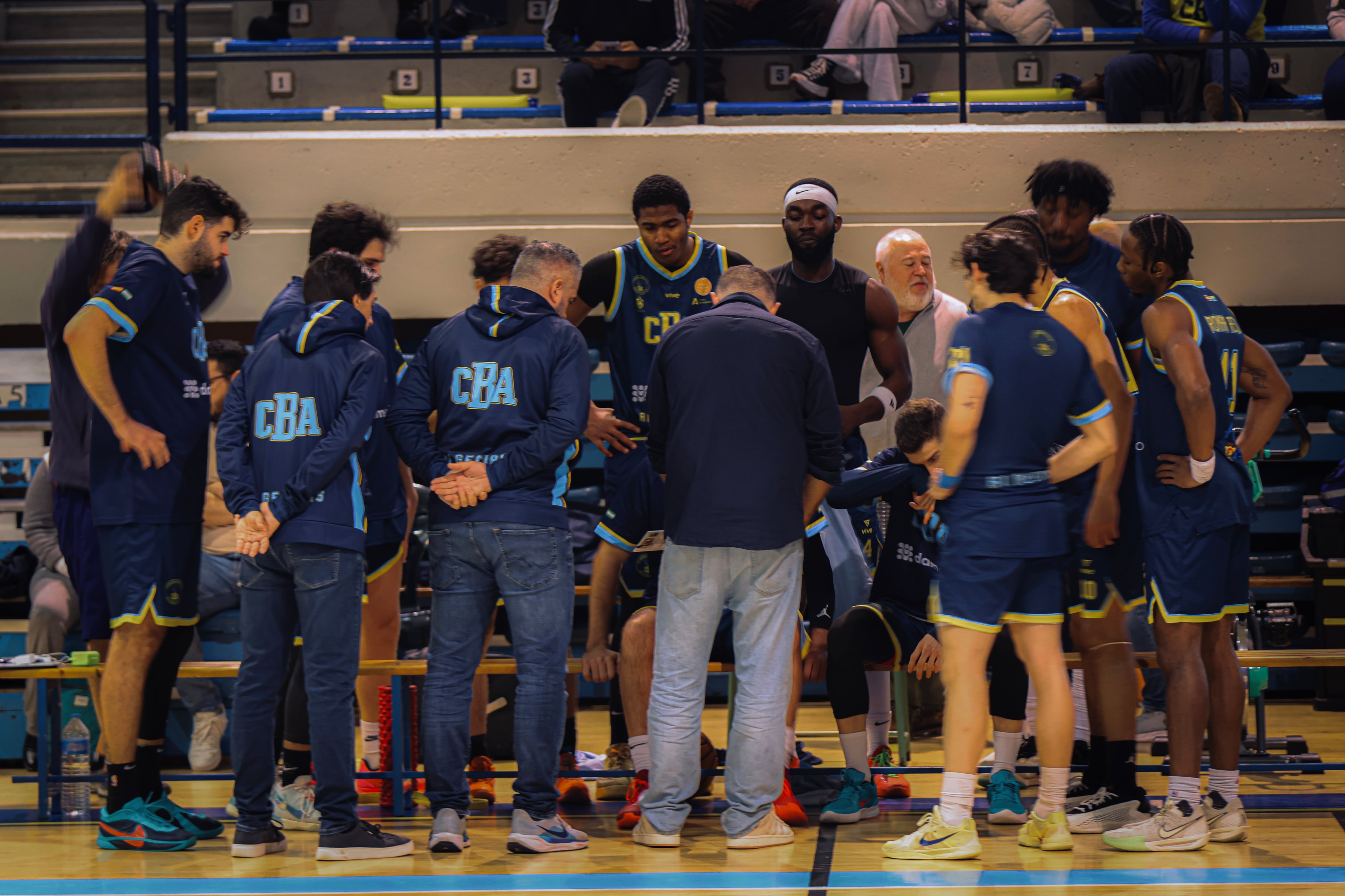 Un tiempo muerto del partido