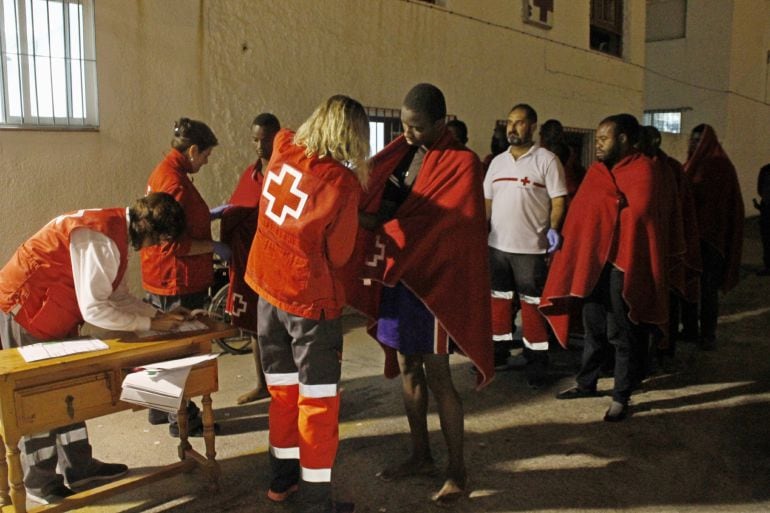 Inmigrantes llegados en una de las últimas pateras detectadas en aguas cercanas a la Costa de Granada