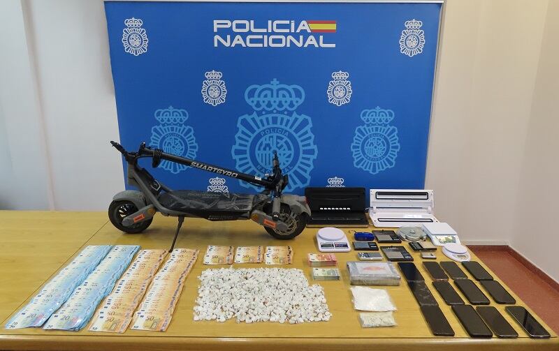 Material incautado en el operativo. Foto/Policía Nacional