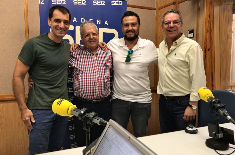 Julio Fernández, Mariano García, Dani Reche y Salomón Hachuel