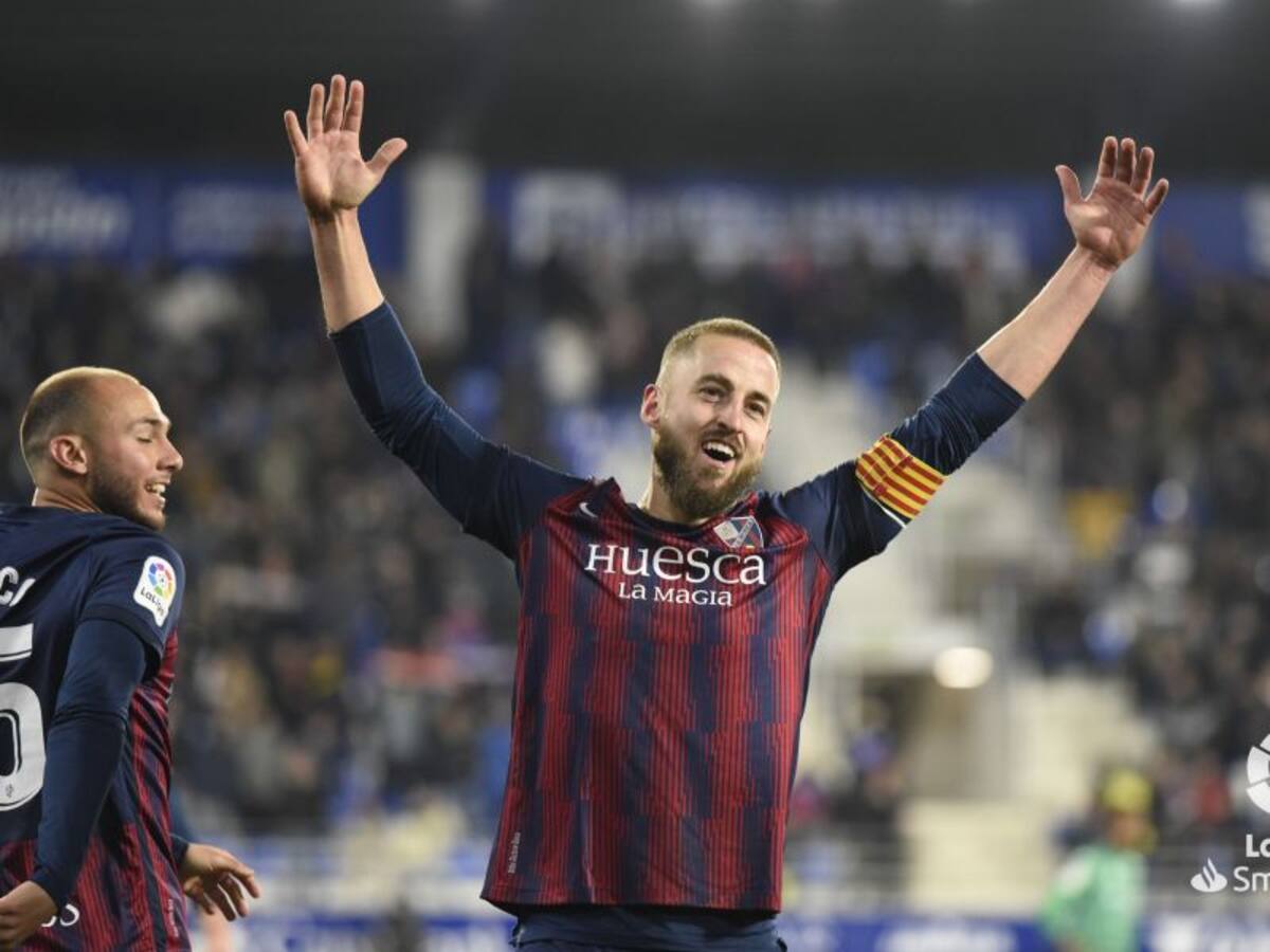 Jorge Pulido marcó el gol 600 de la SD Huesca en Segunda División
