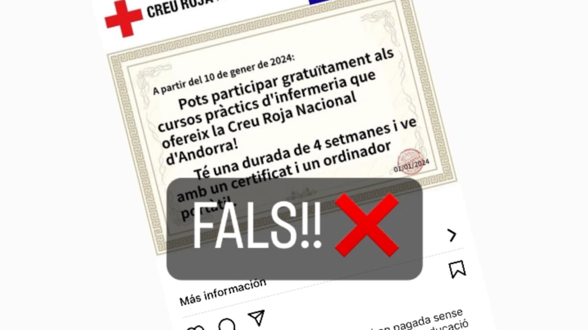 La Creu Roja denúncia una possible estafa online amb la seva marca