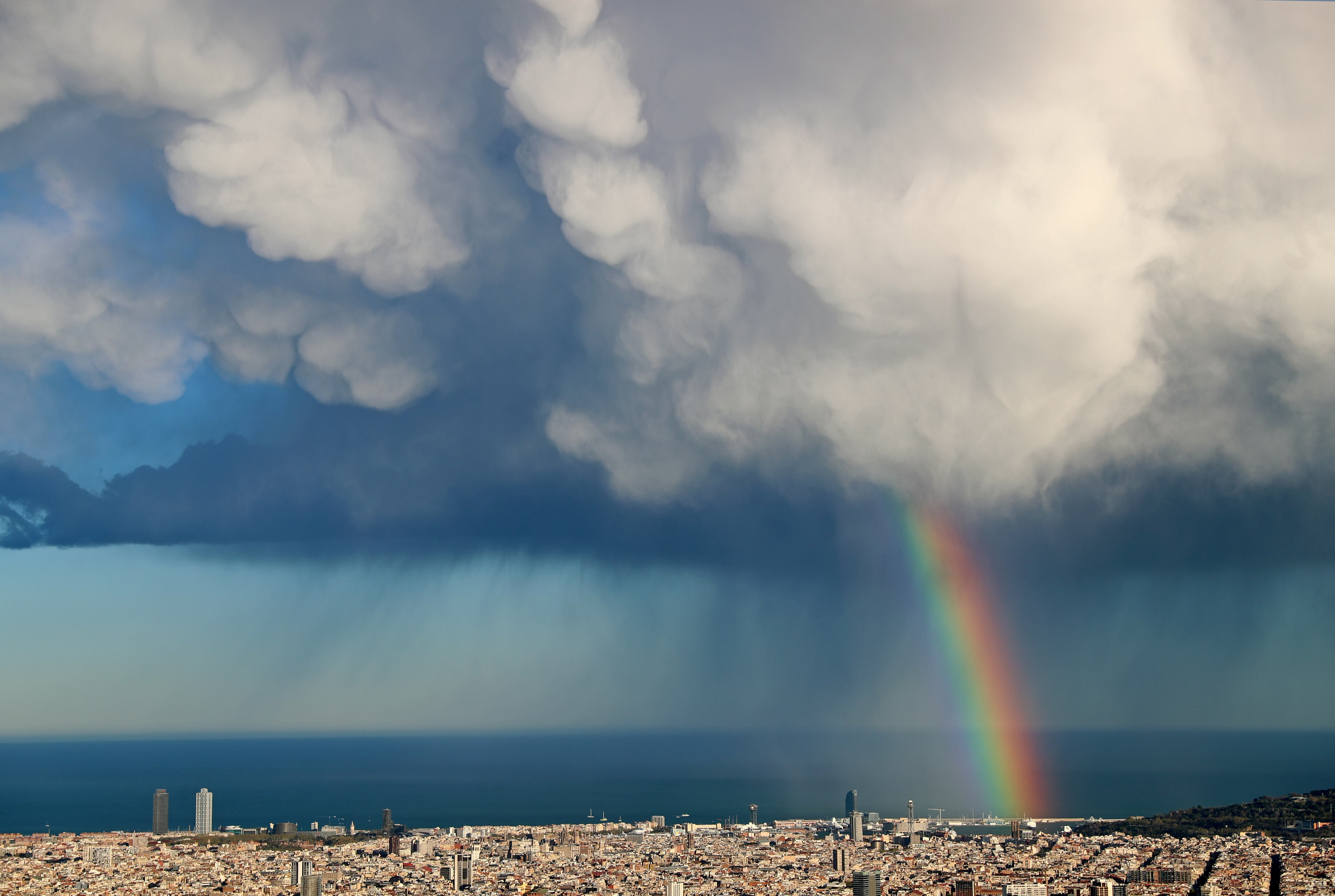 Tormenta sobre Barcelona el pasado 1 de abril.