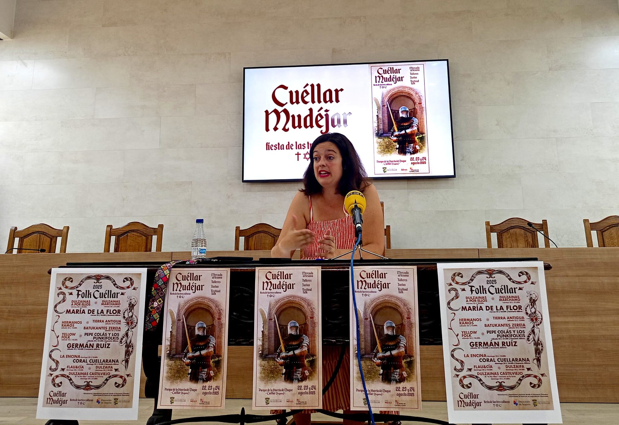 Maite Sánchez, concejal de Cultura, presenta la Feria Cuéllar Mudéjar