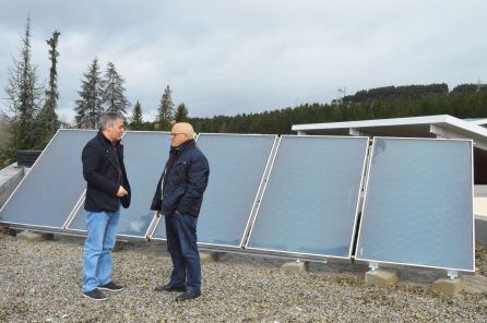 Aspecto de las instalaciones de los paneles solares