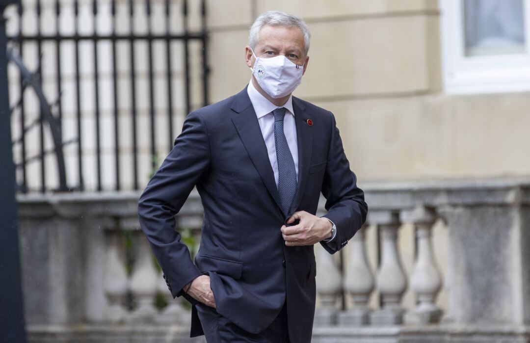 Ministro francés de finanzas Bruno Le Maire en Londres.