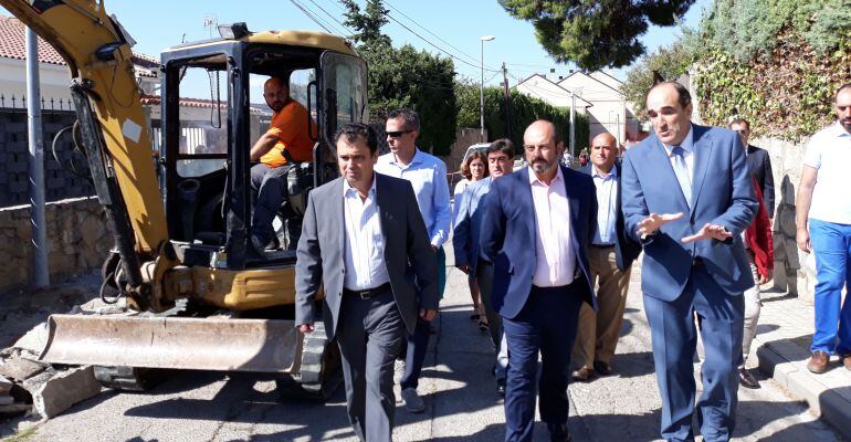 El vicepresidente Pedro Rollán visita las obras de Algete con cargo a la Comunidad de Madrid