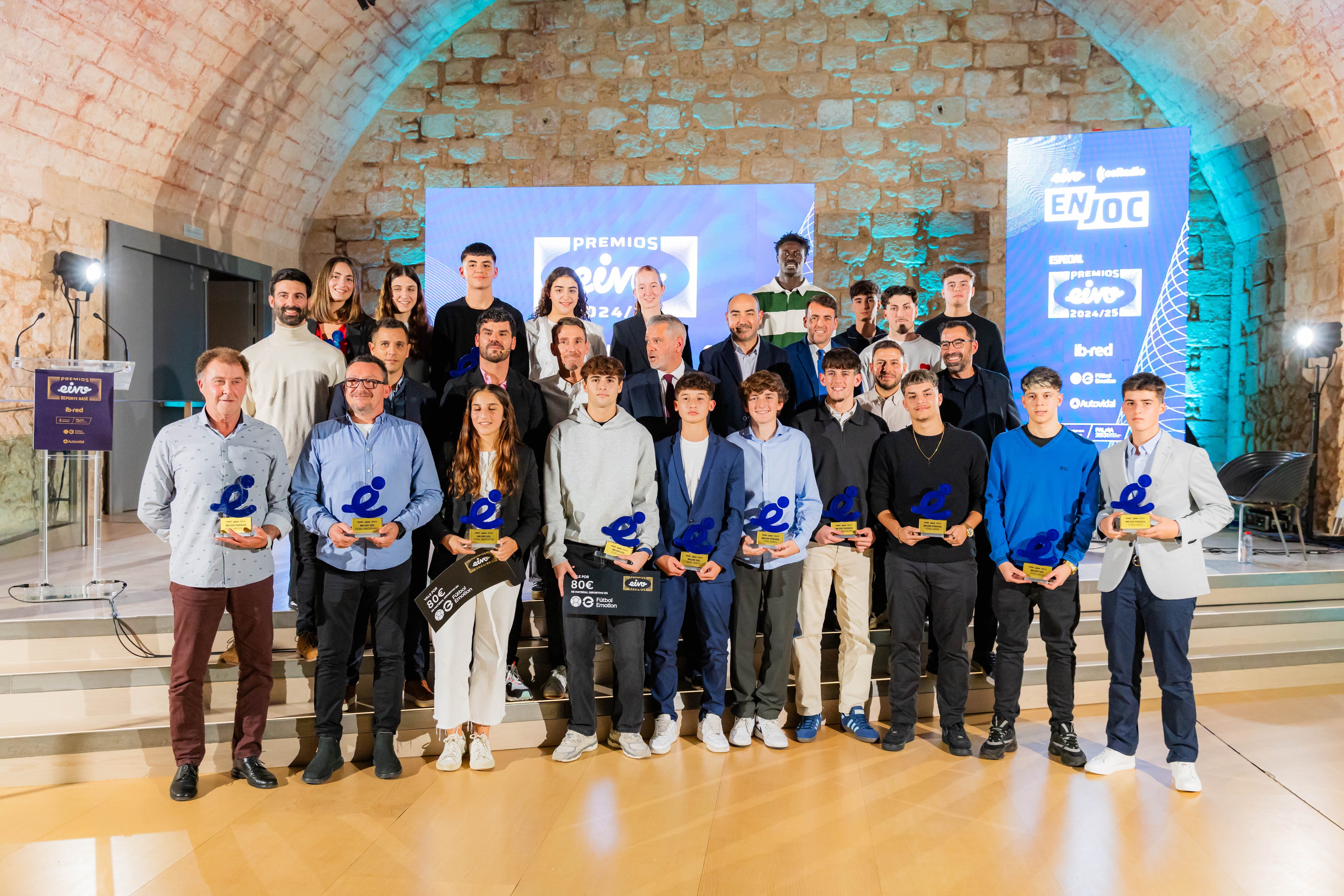 Els guardonats a la gala EIVO.