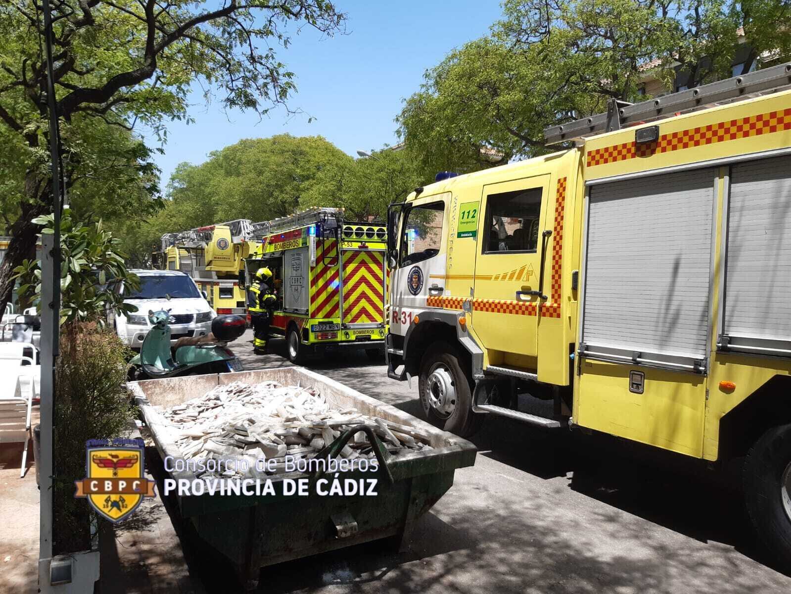 Intervención de los Bomberos en uno de los incendios