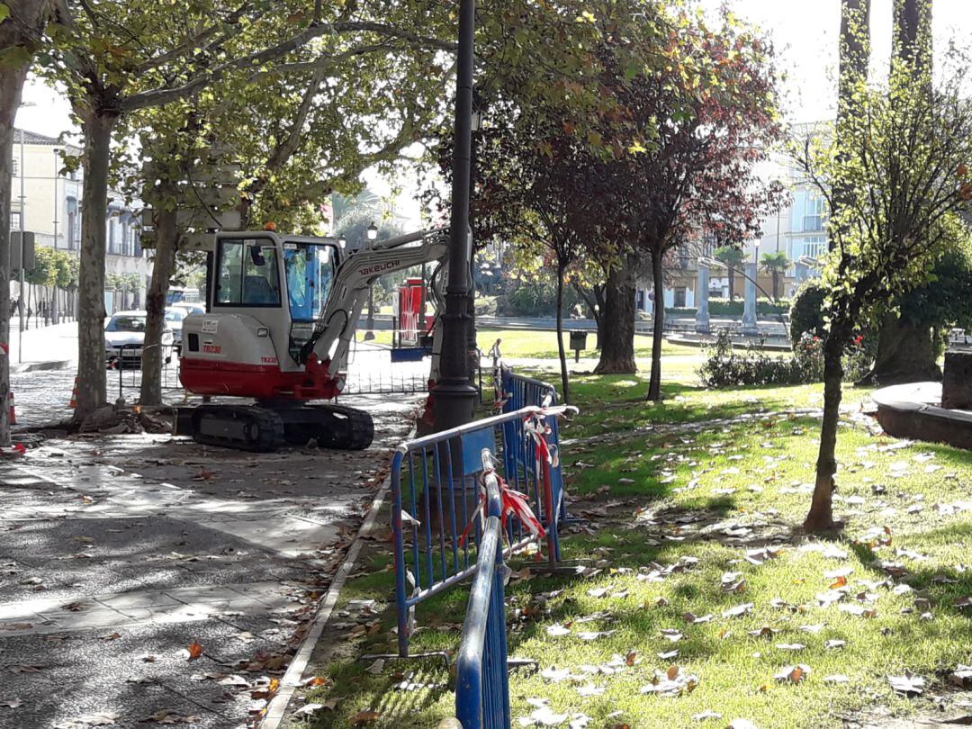 Obras de la Plaza del Mamelón