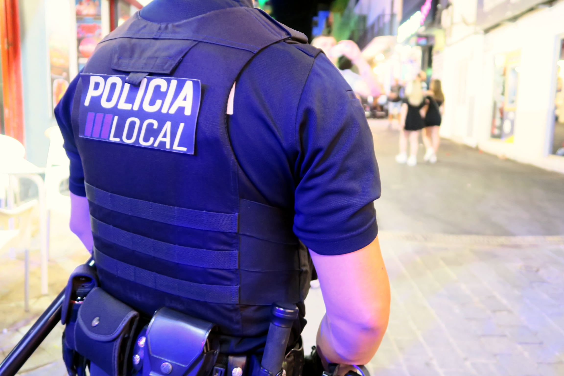 Imagen de un agente de la Policía Local de Sant Antoni