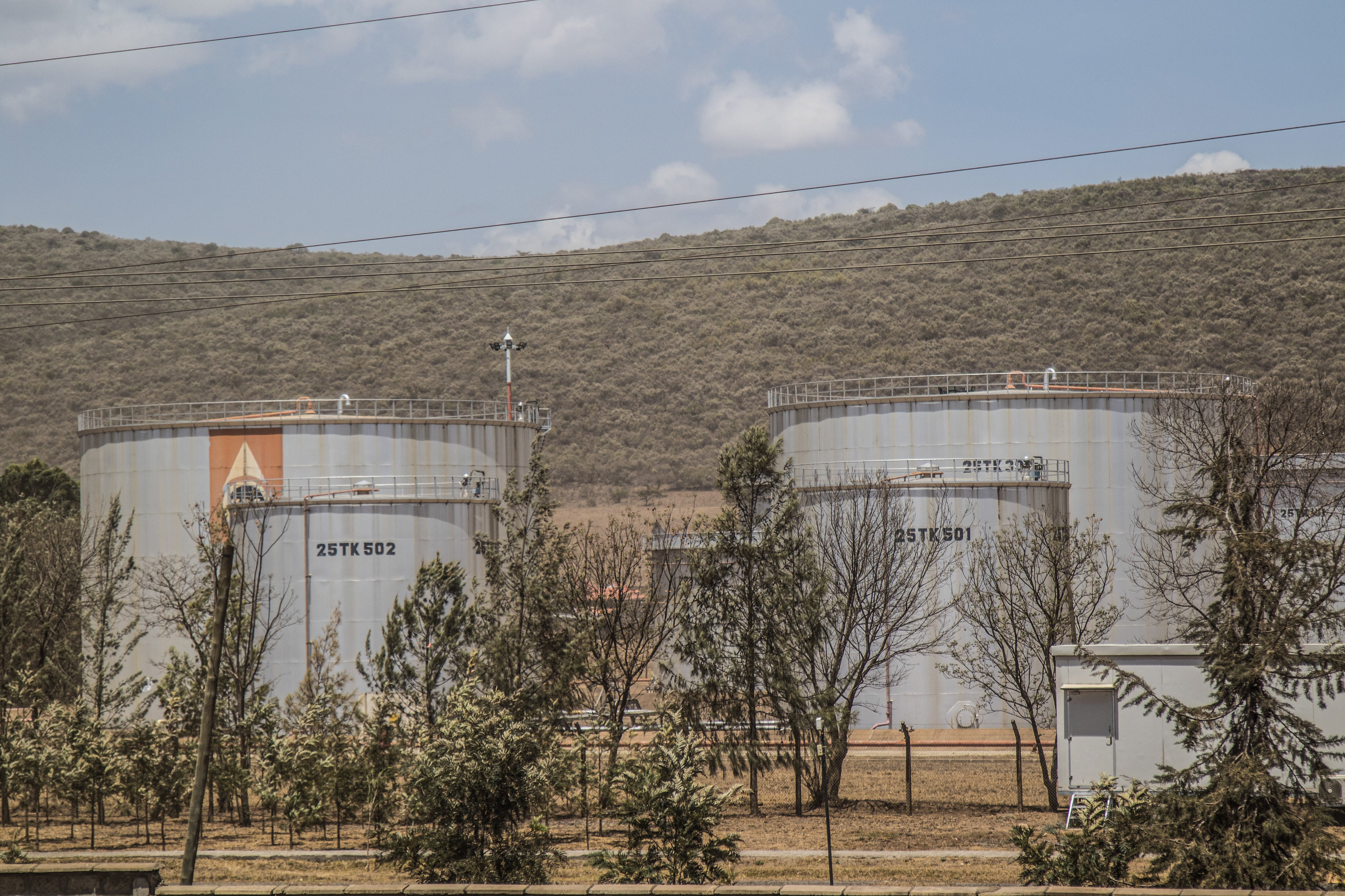 Una central de petróleo.