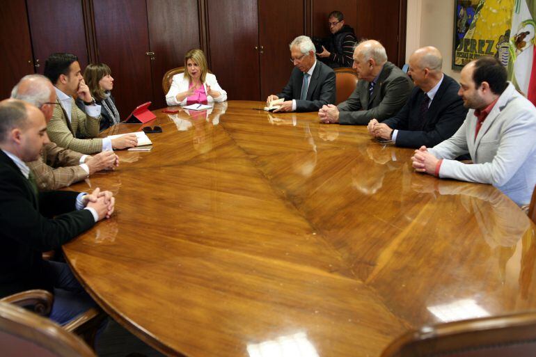 Imagen de la reunión en el Ayuntamiento de Jerez