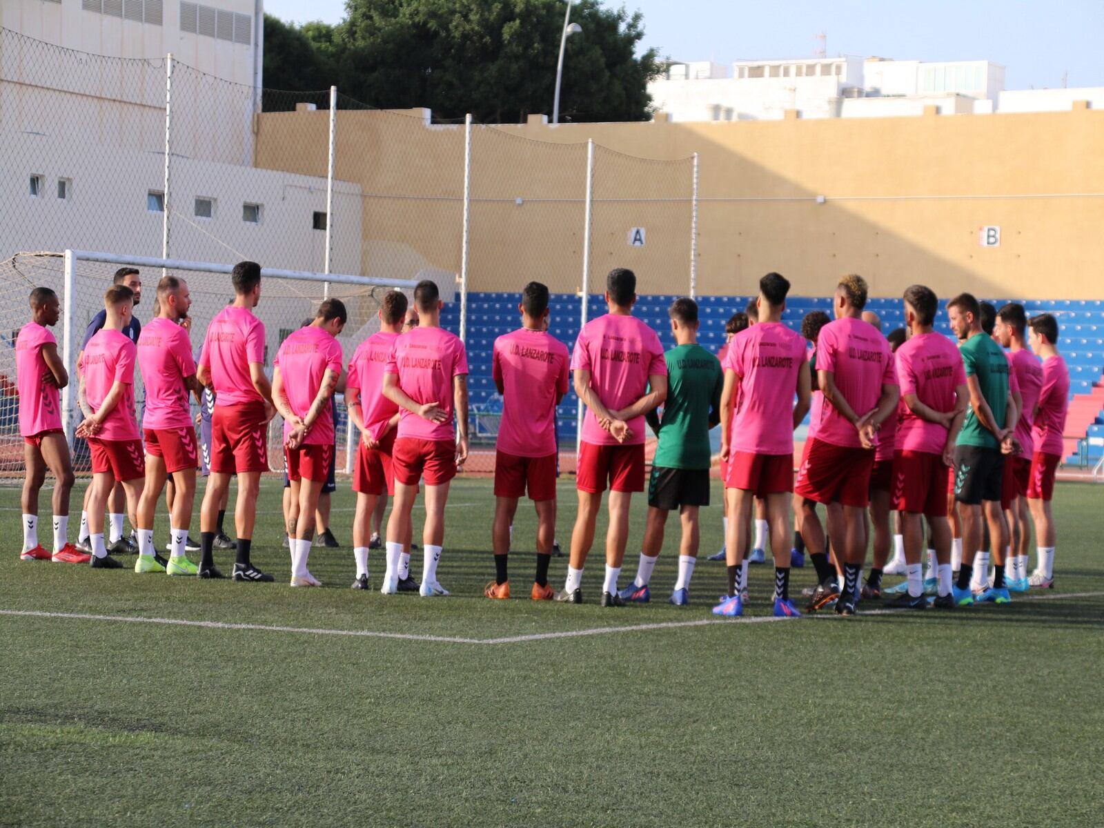 Jugadores de la UD Lanzarote.