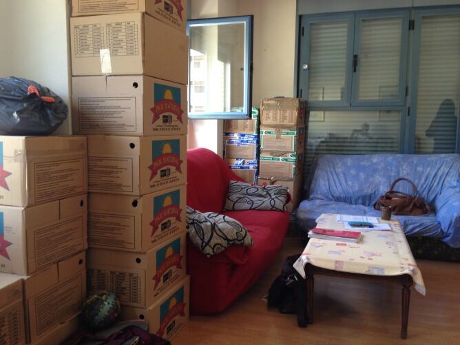 Vivienda afectada en Carabanchel