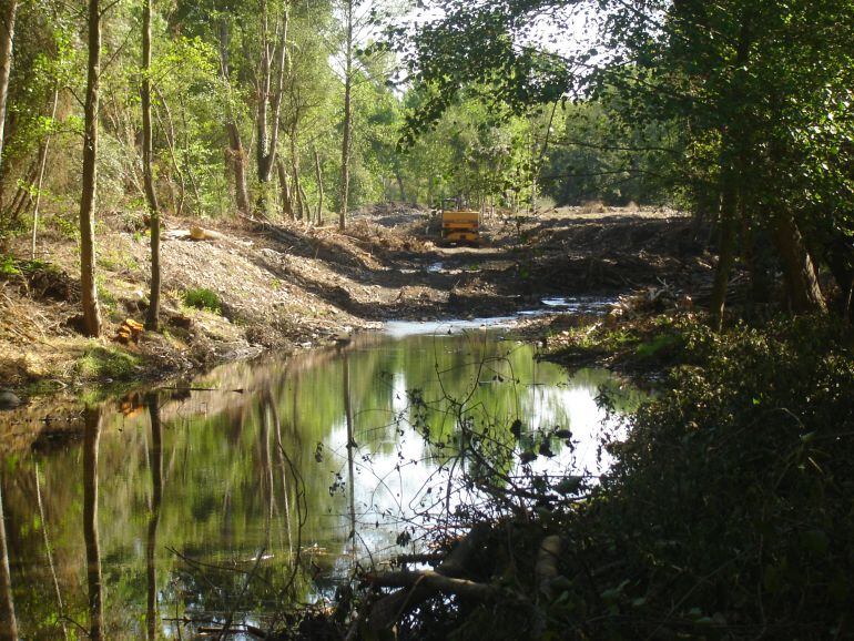 En 2008 se desvió una parte del cauce del Sil