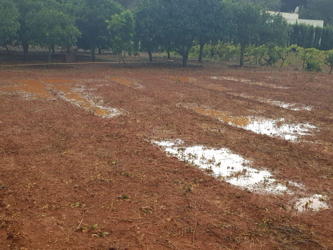 Imagen de la zona de Benirràs esta mañana