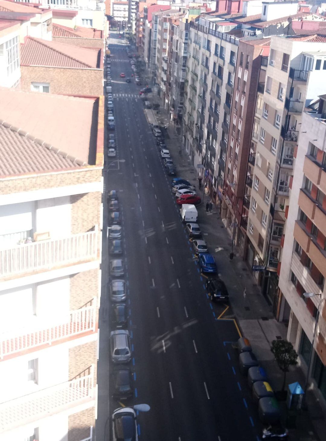 Avenida de Pablo Iglesias, vacía. 