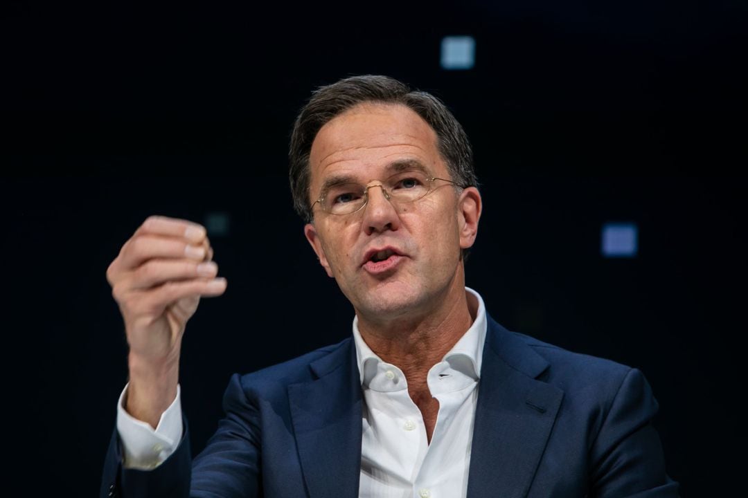 El primer ministro en funciones de Países Bajos, Mark Rutte