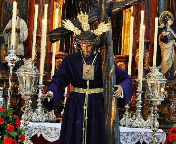 El Nazareno de la Obediencia en cultos internos. Foto Esclavitud de la Merced.