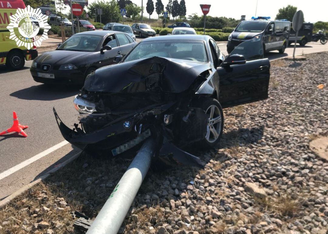Coche implicado en el accidente