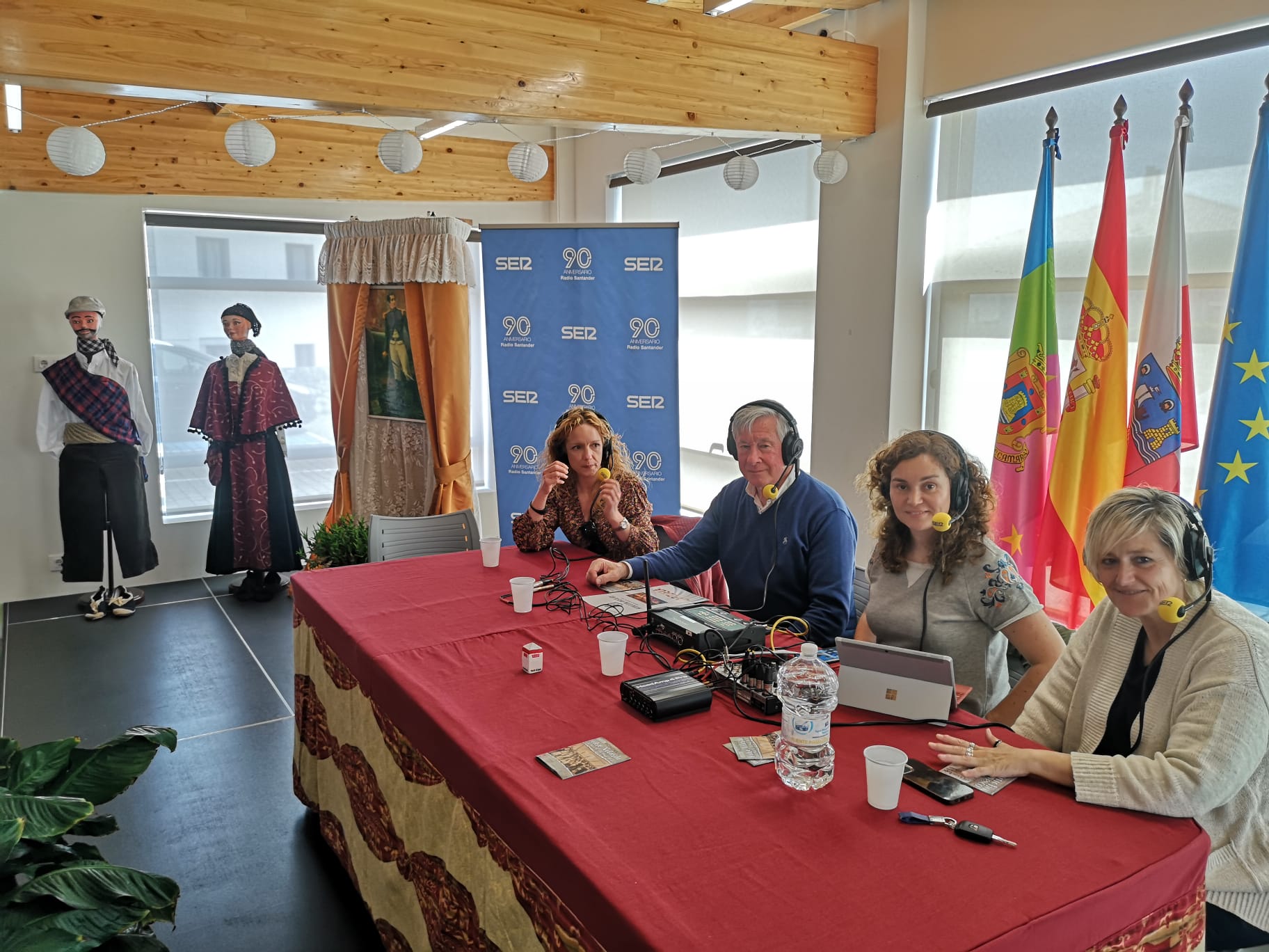 Merche Gómez, Manuel Sañudo, María Gutiérrez y Esther Bolado.