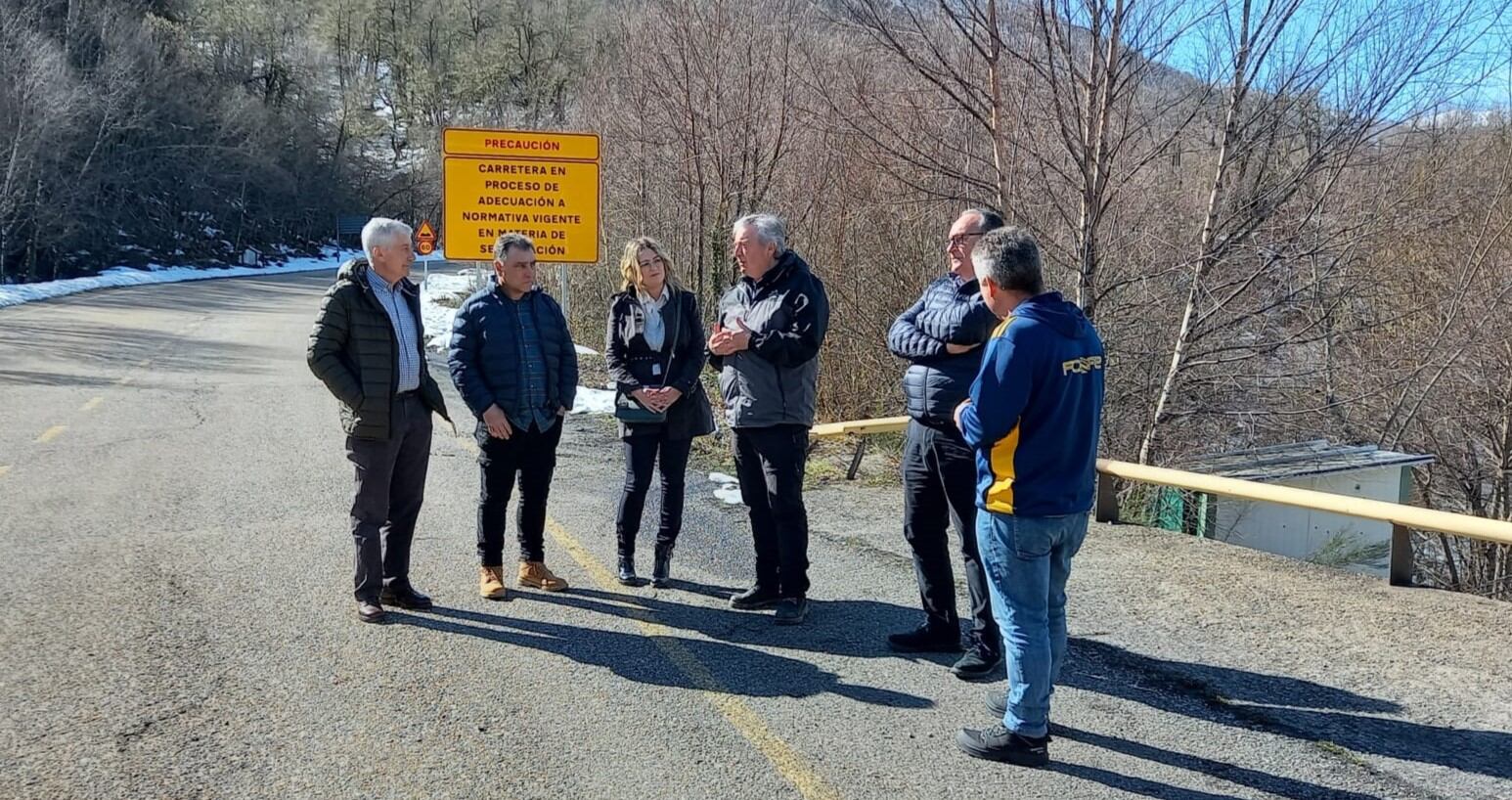 Reparación de la carretera de Valdeprado