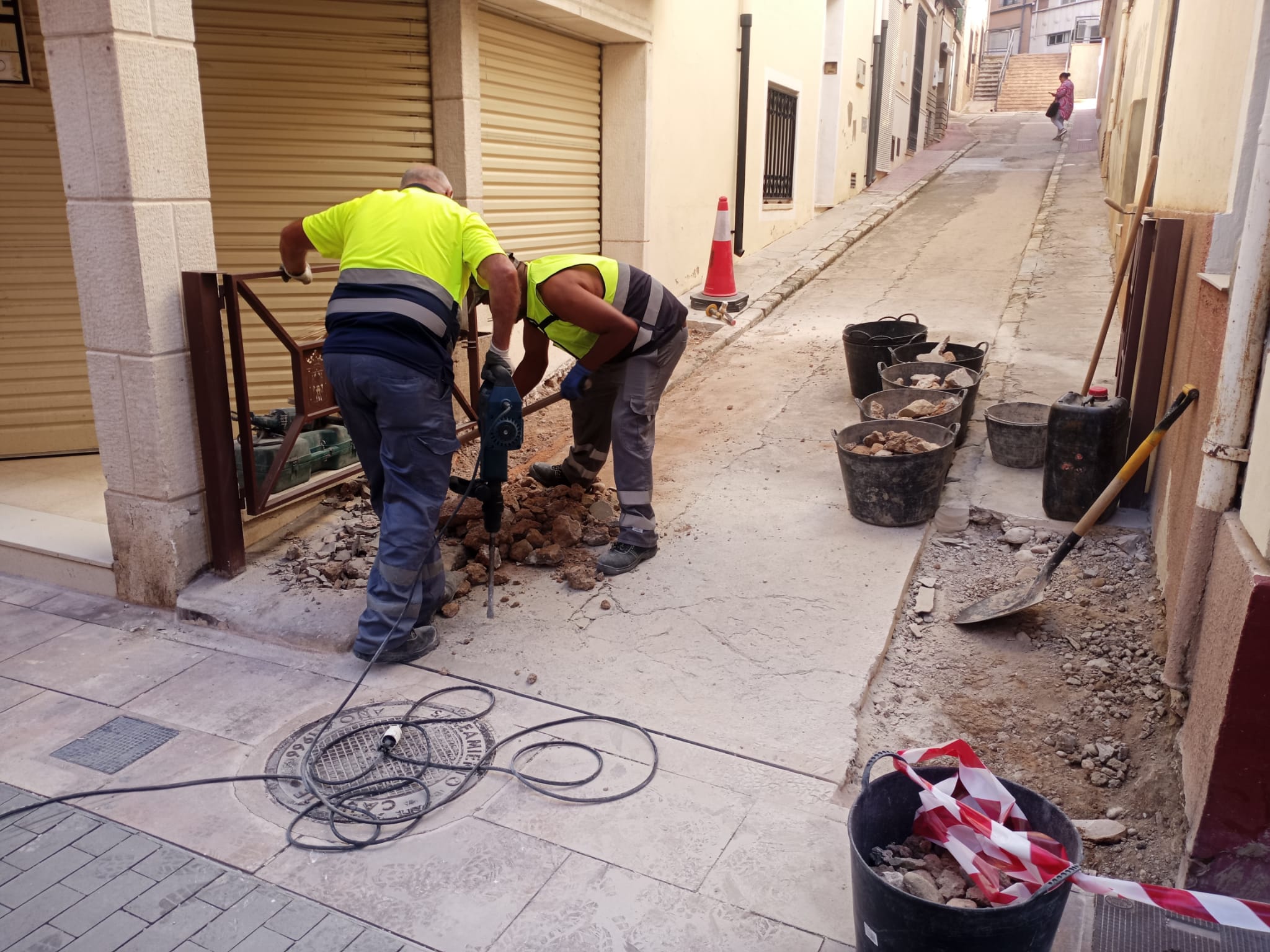 Instalación de las vallas