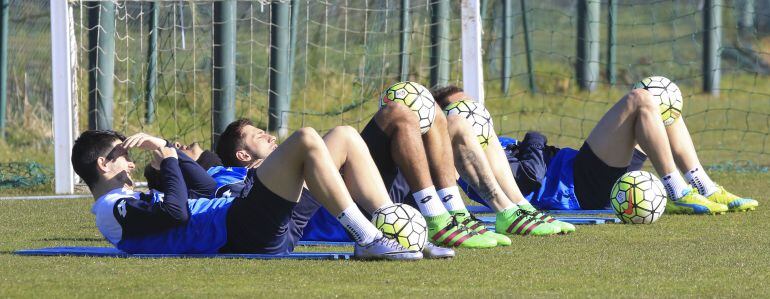 Entrenamiento del Deportivo de A Coruña