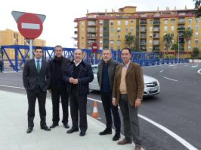 Visita a las obras del nudo de Pajarete.