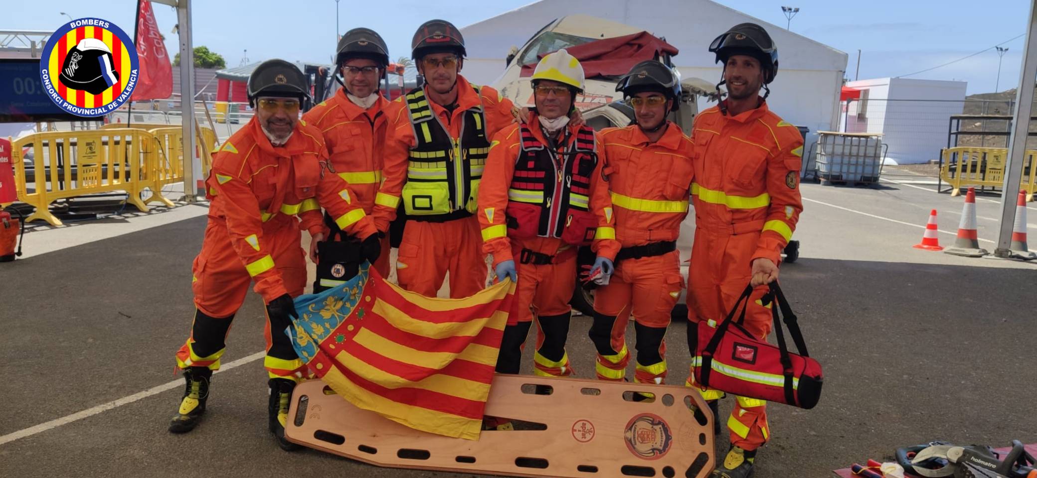 El equipo de Bomberos de Gandia en el congreso nacional de Lanzarote