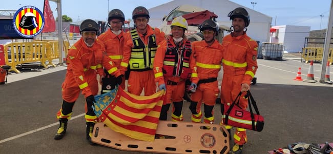 El equipo de Bomberos de Gandia en el congreso nacional de Lanzarote