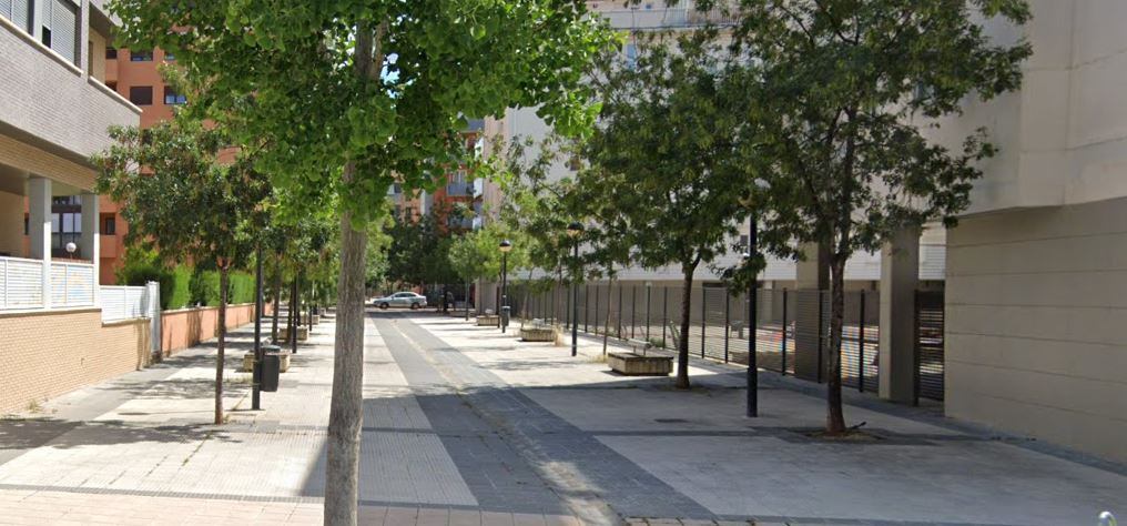 Calle alcalde Mariano Ponz, donde se produjeron los hechos