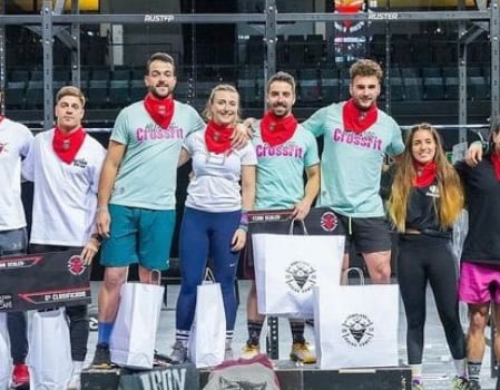 El Box CrossFit Huargo formado por Esteban Martín, Mario Fernández, Eloy Domínguez, y Natalia Domínguez se hicieron con el triunfo en Pamplona