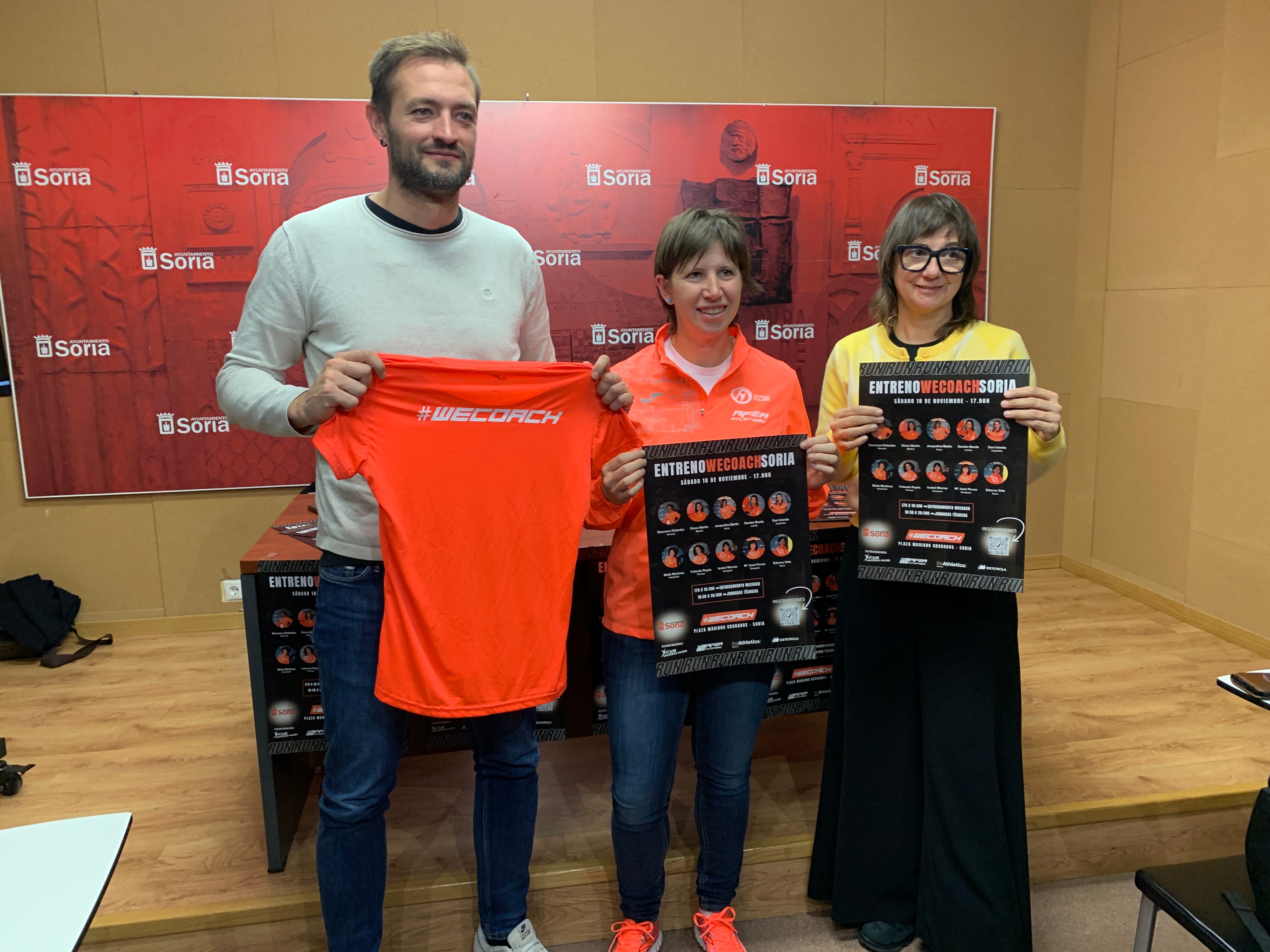 Presentación de las actividades vinculadas al Cross de Soria, en el Ayuntamiento.