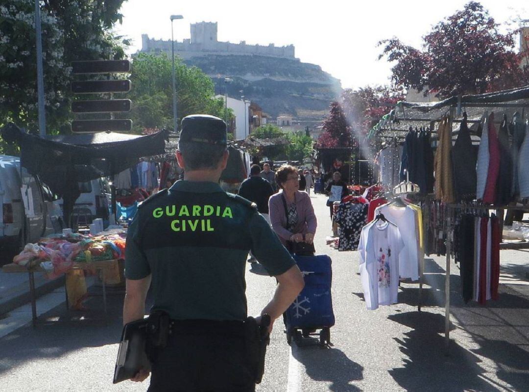 La ubicación del mercado de los juves de Peñafiel en la calle Mercado Viejo.