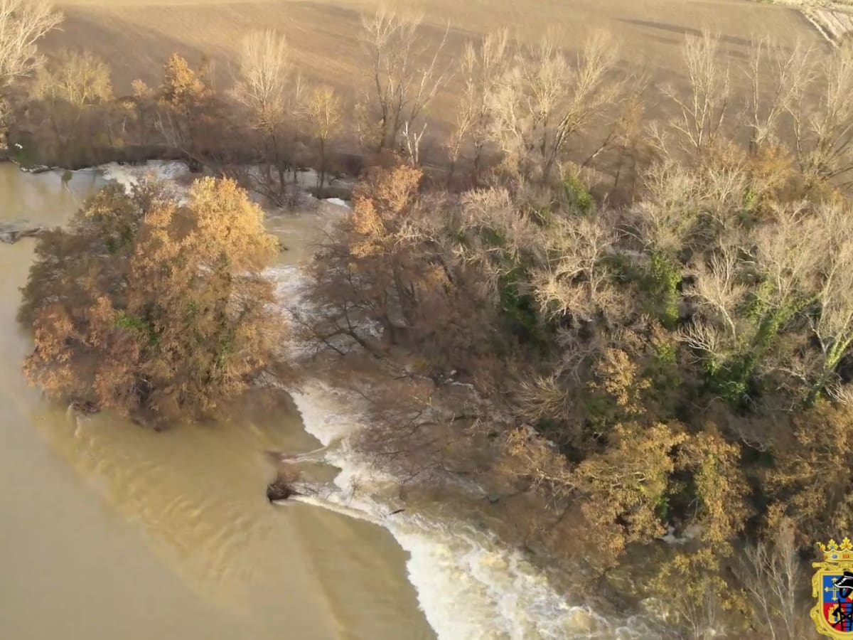 Llamamiento a la precaución por la previsión de una crecida del río en Palencia