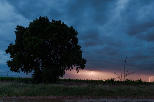 Tormenta en Casas de Benitez, (Cuenca).