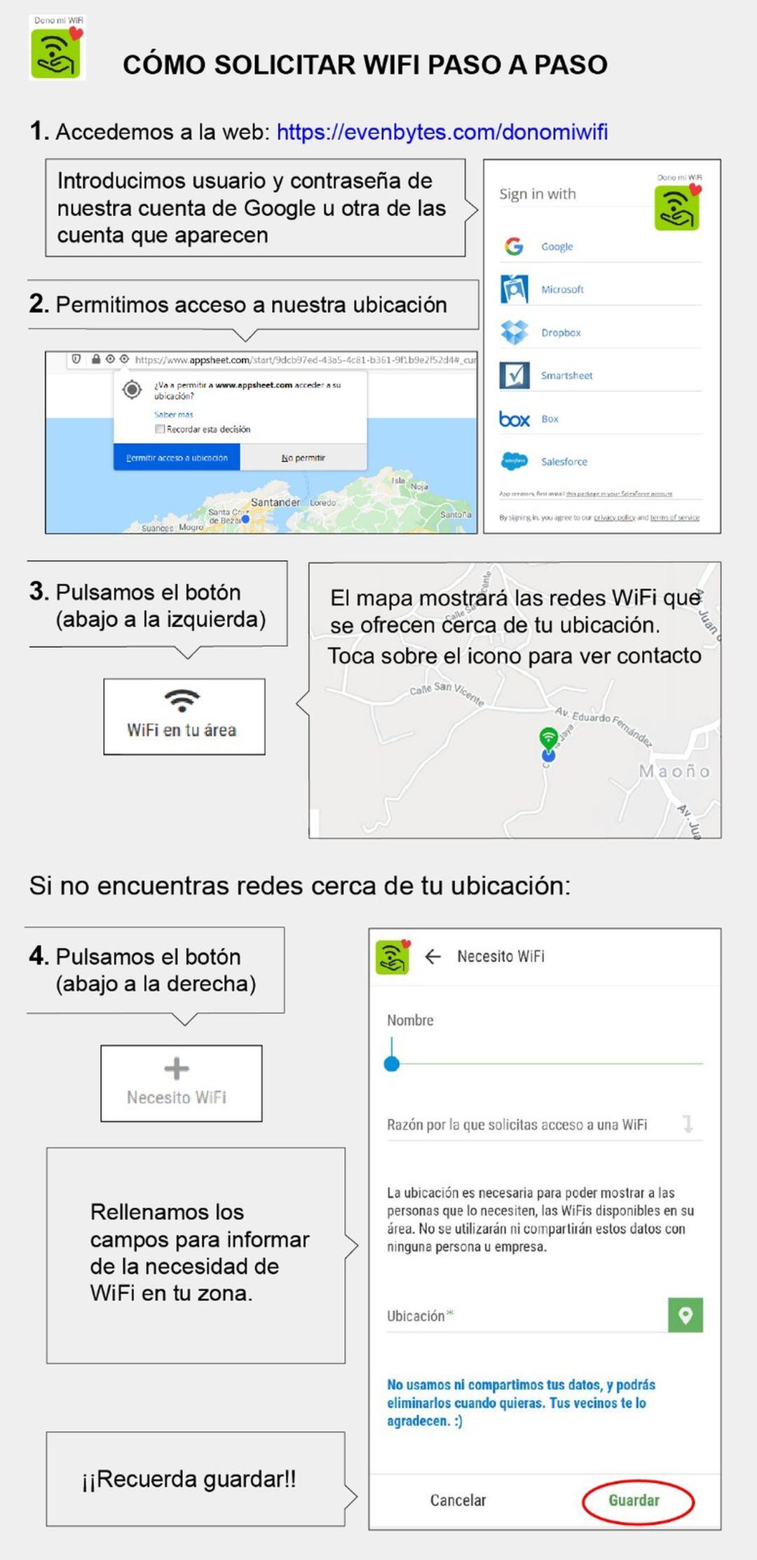 La Red Cántabra de Apoyo Mutuo ha presentado la app &#039;DonoMiWifi&#039;, que permite compartir red entre vecinos para combatir el aislamiento 