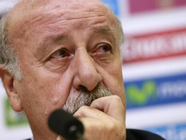 GRA183. MADRID, 07/11/2014.- El seleccionador español de fútbol, Vicente del Bosque, durante la rueda de prensa en la que ha anunciado hoy la lista de convocados del para el partido oficial contra Bielorrusia y el amistoso ante Alemania, en la que Ignacio