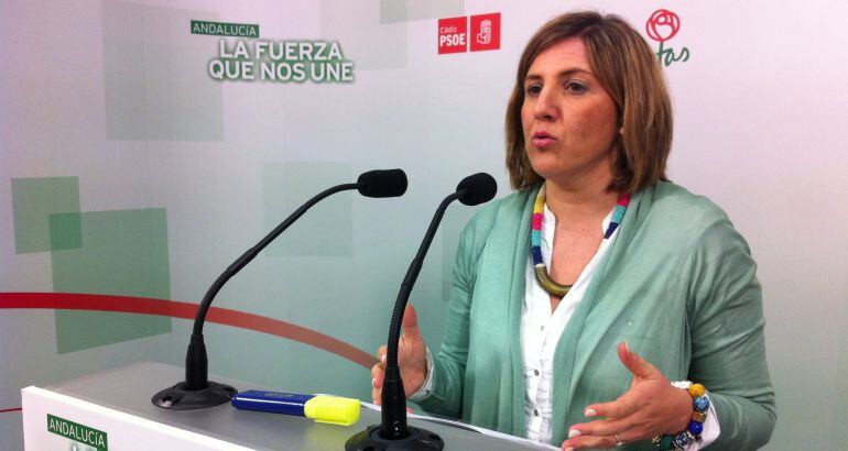 La secretaria general del PSOE de Cádiz, Irene García