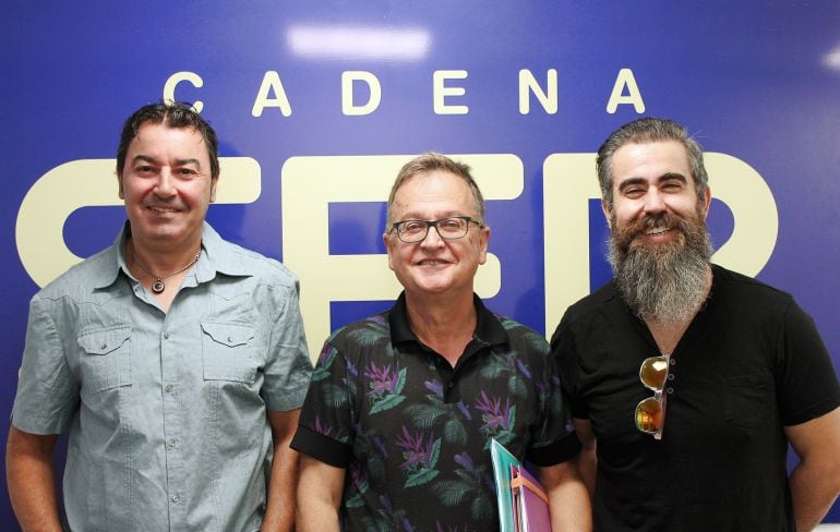 Carlos Torres (Alicante Sí Podemos), Pascual Pérez (Junts Endavant) y Alejandro Martínez (Ahora Alicante)