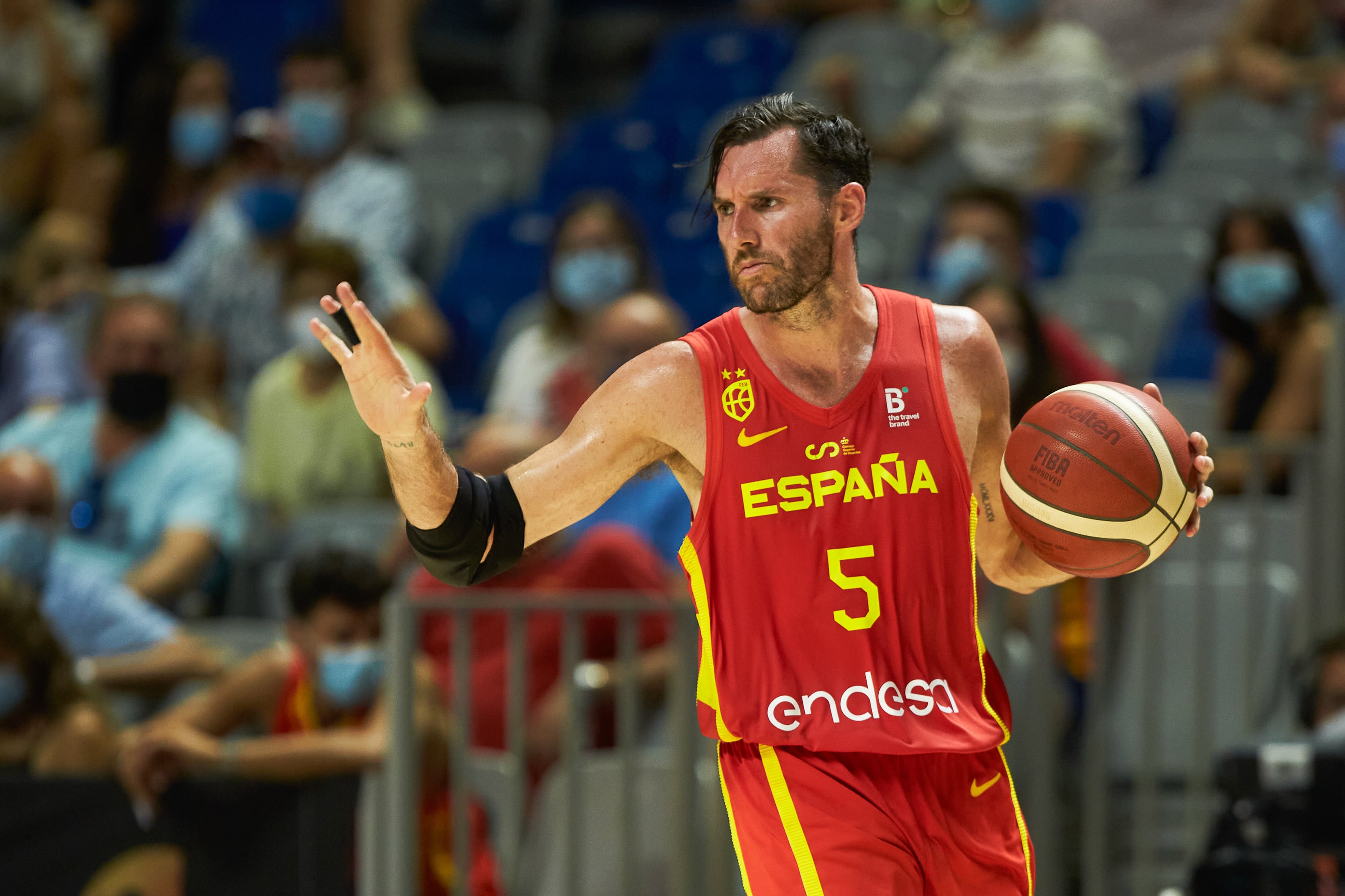 Rudy Fernández, durante un partido con la selección. (Photo by Joaquin Corchero / Europa Press Sports via Getty Images)