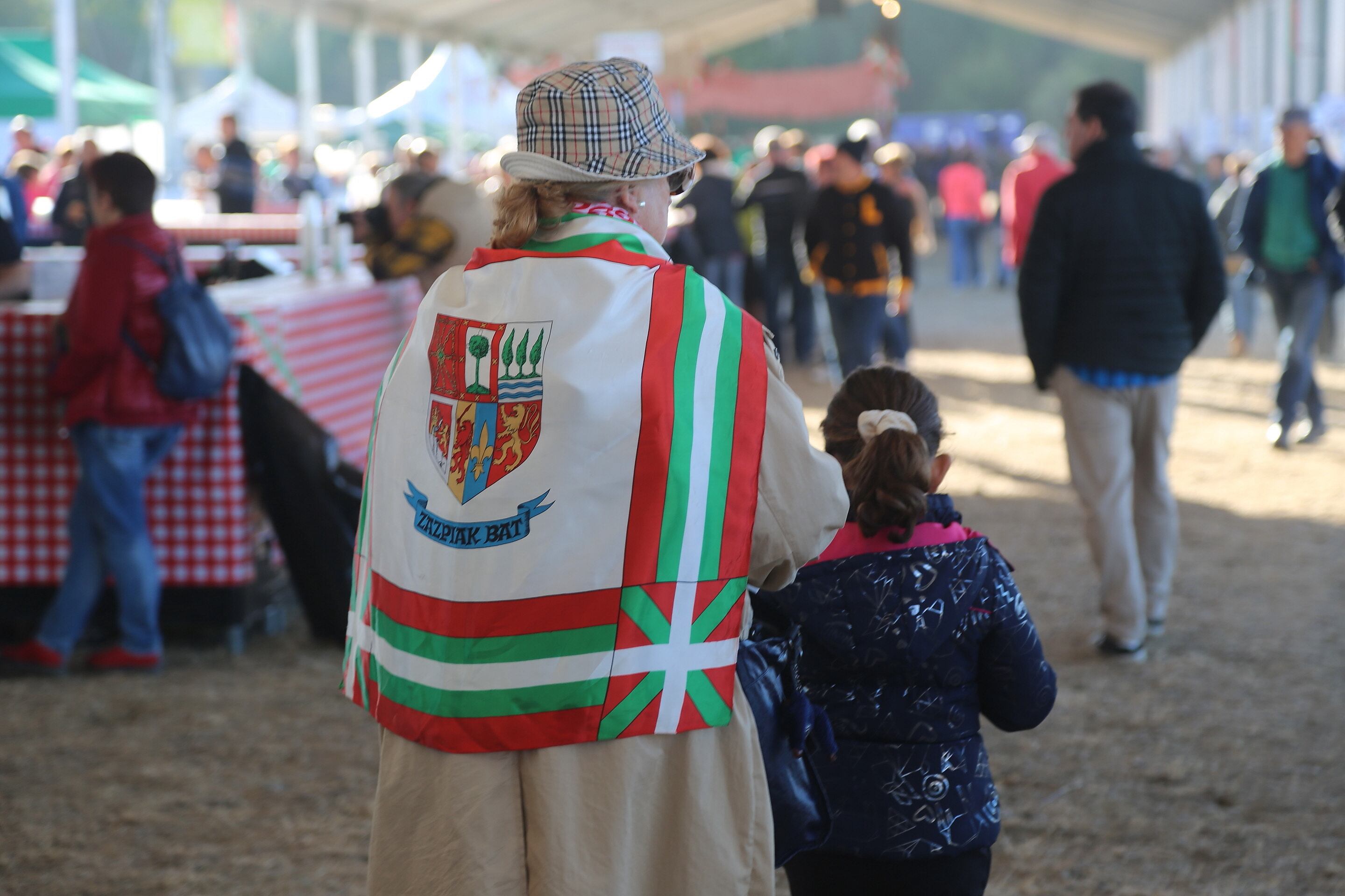 Militantes jeltzales, durante el Alderdi Eguna 2022