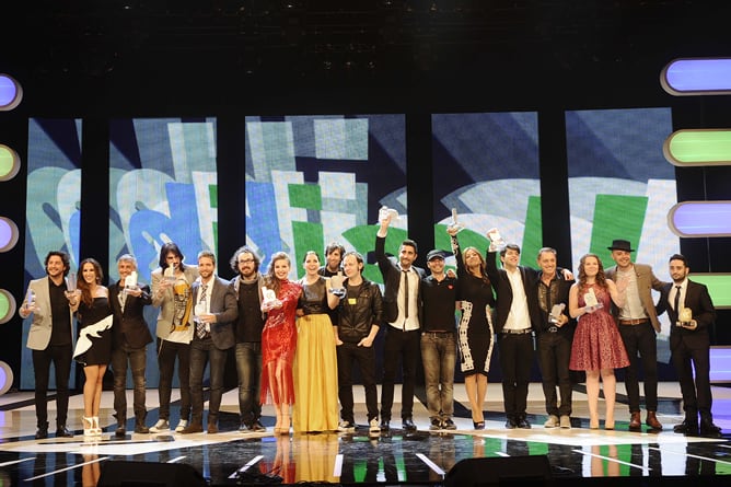 Fotografía de los Premios Dial 2012, cuya gala se celebró en el Auditorio Adan Martín de Tenerife