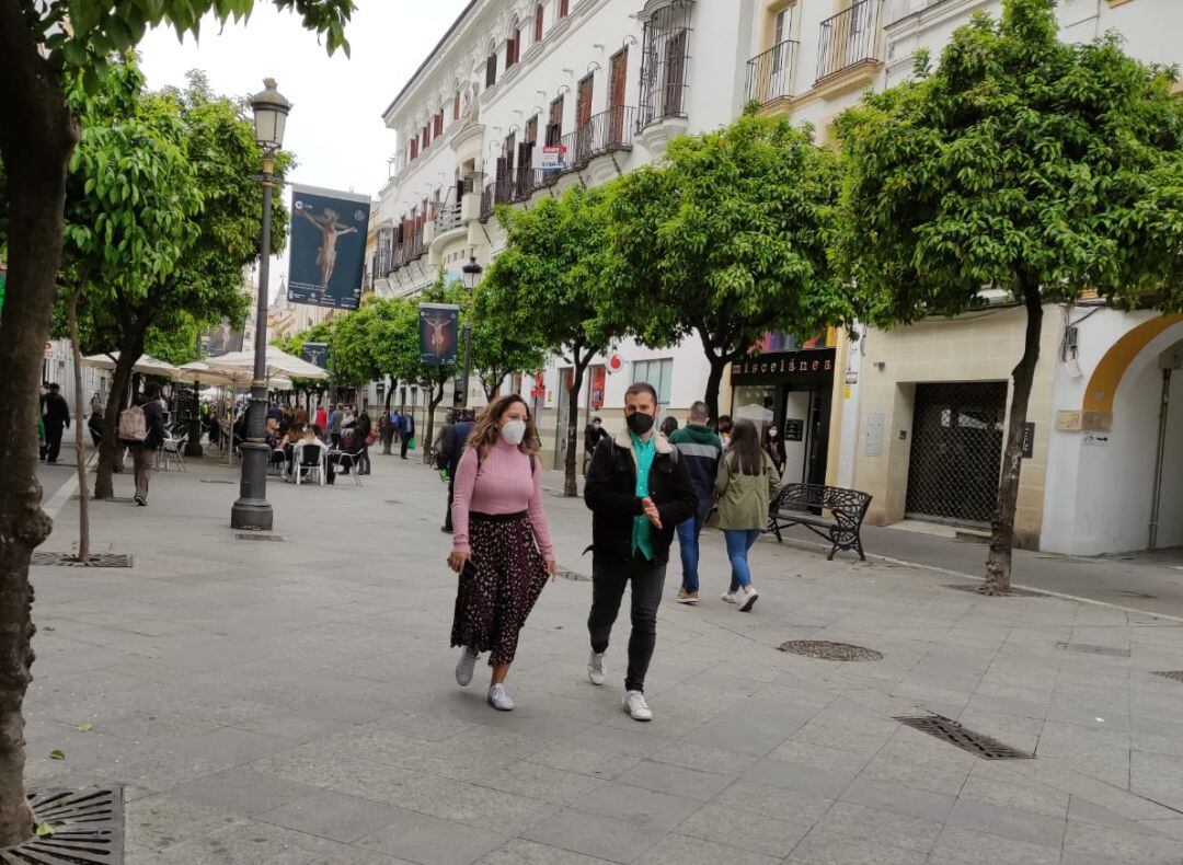 Calle Larga, en el centro de Jerez