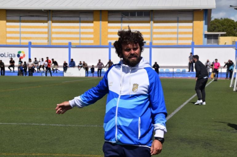 Juan Pedro Ramos durante el partido en Guadalcacín