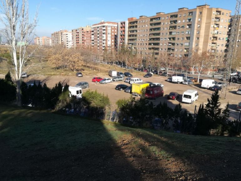El solar de Braulio Foz desde La Aljafería